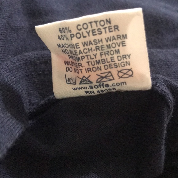 Navy Blue Soffe zip Up - Picture 6 of 8